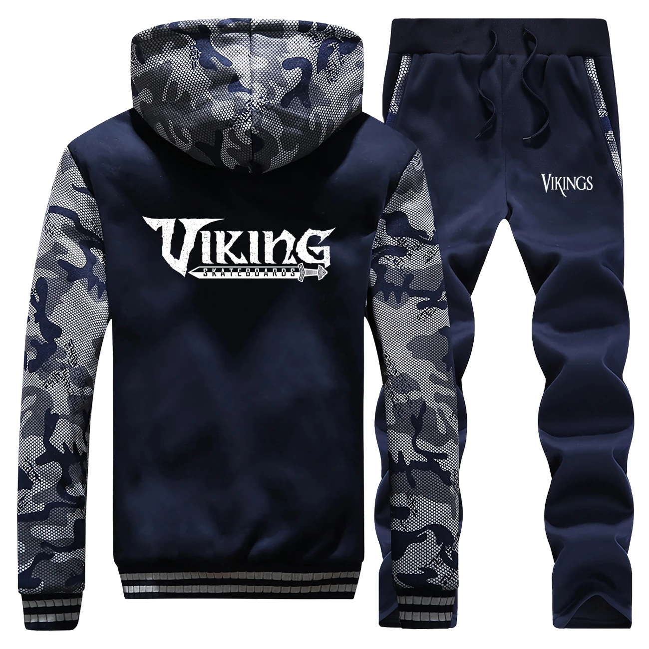 Odin Толстовка Vikings брюки набор мужской спортивный костюм пальто Lothbrok Lagertha Athelstan Valhalla Athelstan Зимняя Толстая куртка комплекты из 2 предметов