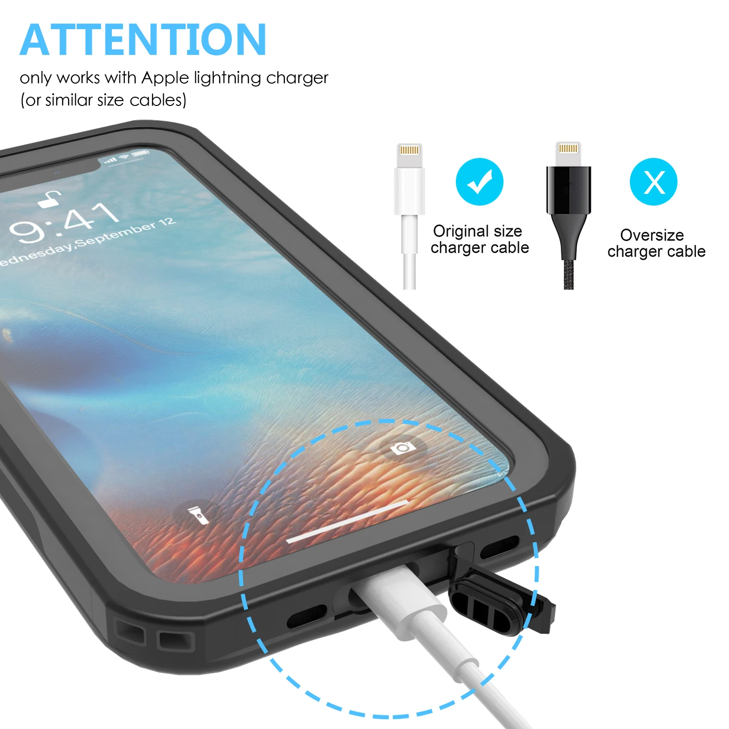 IP68 Водонепроницаемый чехол для iPhone 11 Pro 5,8 '' чехол Полная защита тела ударопрочный и защищает от грязи устойчивый к царапинам чехол для телефона