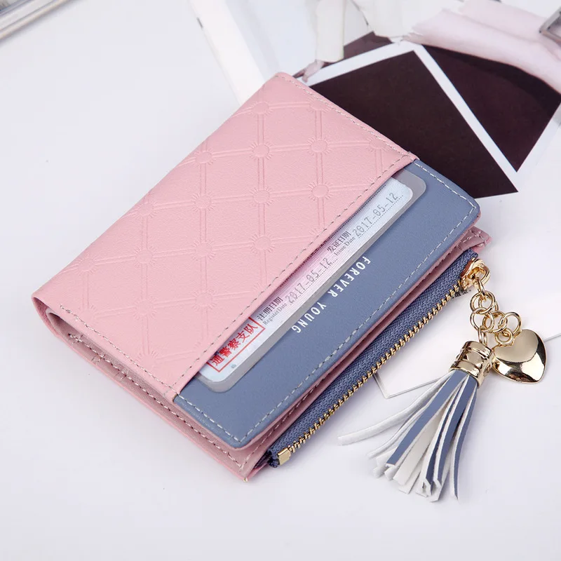 

Leather Small Wallet Women Luxury Brand Famous Mini Women Wallets Purses Female Short Coin Zipper Purse Credit Card Holder 2019