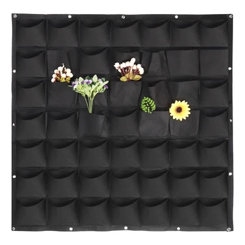 

Wall Hanging Planting Bags 18/25/36/49/64 Pockets Garden Plant Vertical Living Grow Bag Pots Garden Planter Growing Bags
