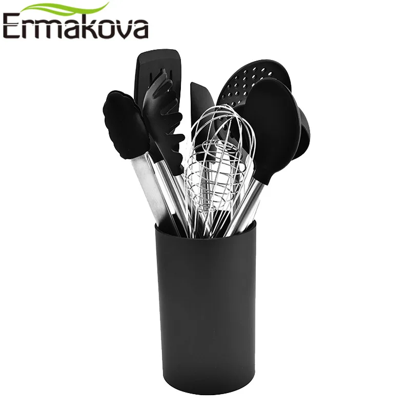 Набор кухонной утвари ERMAKOVA гаджеты для кухни посуда с держателем щипцами