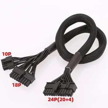 

18+10 Pin to 20+4Pin 24Pin ATX Power Supply Cable Sleeved for Seasonic FOCUS PLUS Platinum 850 750 650 550 W Focus+ PSU Modular