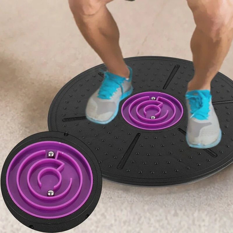Newly Yoga Balance Board Disc Stability Round Plates Exercise Trainer for Fitness Sports BFE88