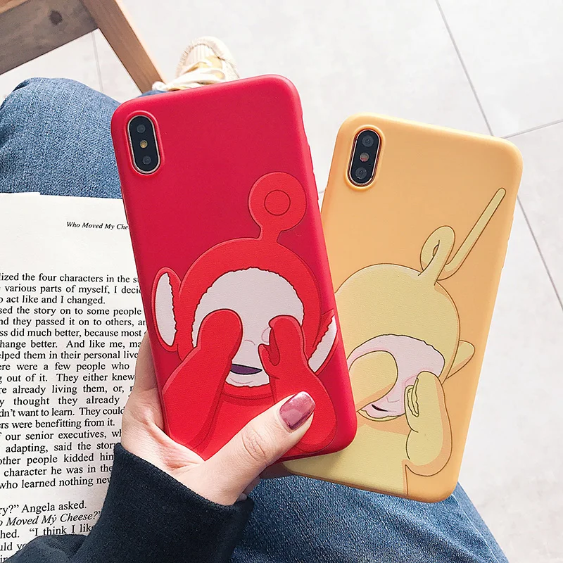 

Cute Teletubbies For Huawei Honor 7X 8 8X 9 9X Mobile Phone Shell For HONOR V10 V20 20 20Pro Cartoon Soft Anti-knock Smart Cover