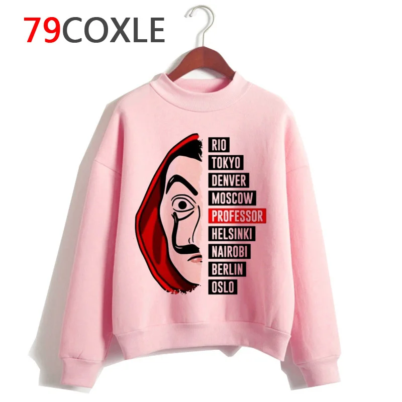 Us 678 41 Di Scontosoldi Rapina Delle Donne Felpa Con Cappuccio Harajuku La Casa De Papel Casa Di Carta Felpa Divertente Vestiti Casual Cappuccio