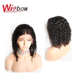 Парики из натуральных волос на кружевной основе бразильские волосы remy натуральный цвет парик из натуральных волос 8-16 дюймов с детскими