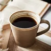 Retro Pottery Coffee Cup Set Creative Handmade Ceramic  Cups With Dish Milk Water Mug Breakfast Mugs Home Tableware Wholesale ► Photo 3/5