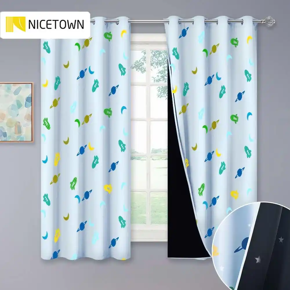 Rose 150 X 160 Cm Nyescasa Rideaux Occultants Double Creux Avec Etoiles Pour Chambre Denfant Et Fille Multicolore Avec Voile Pour Enfants Rideaux Bebe Et Puericulture Yourcup Yourdesign Com