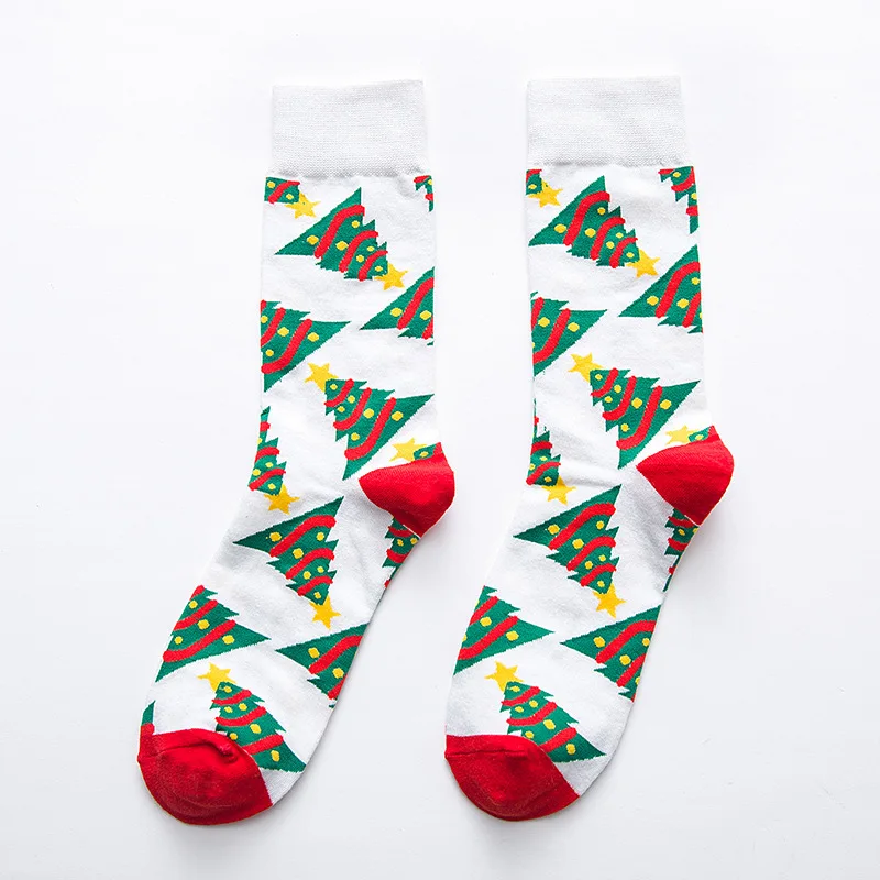1 пара модных рождественских носков, женские Забавные милые зимние носки с рисунками из мультфильмов для женщин и чулочно-носочные изделия из хлопка, индивидуальные носки в стиле Харадзюку