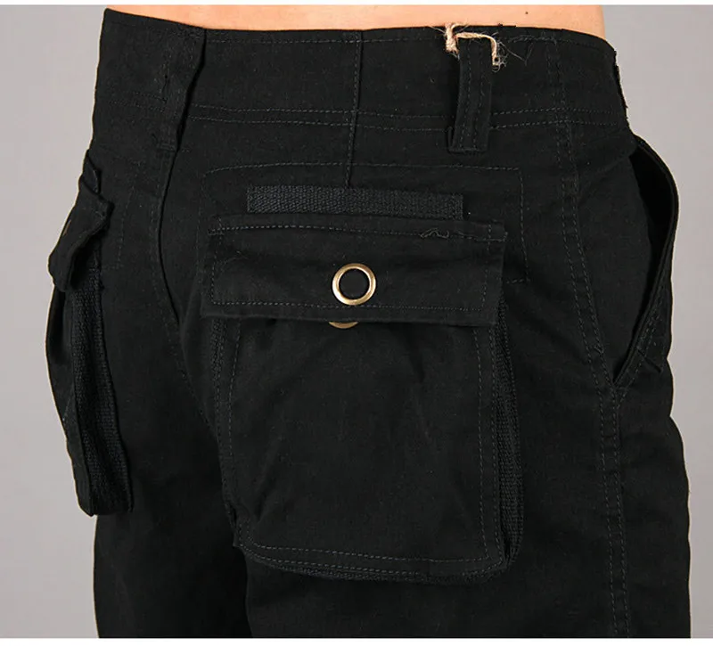 Модные мужские брюки карго военные тактические брюки мужская сумка с карманами верхняя одежда Уличная армейский Стиль Прямые брюки длинные брюки