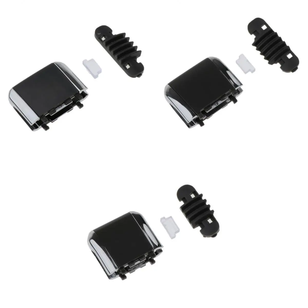 3 Pcs/Set Air Vent Tabs, Front+Rear+Center Row Fresh Air Grille Clips Air Conditioning Vent Outlet Tab Clip For Toyota Camry