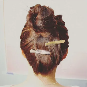 

1PC Korean Vintage Cute Small Comb Shape Hair Clip Duckbill Hairpin For Women Headband Hair Accessories New Arrival