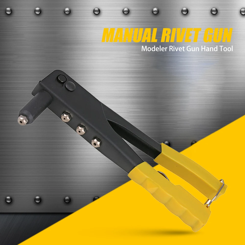 Manual Rivet Nut Gun Hand Tools Set with 2.4mm 3.2mm 4.0mm 4.8mm Rivet Nails for all-steel Sturdy Structure Gadget afbeelding