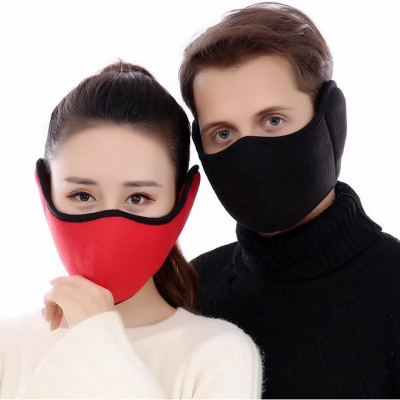 

Winter Warm Face Mask Full Face Earmuff All Edges Included Face Mask Men And Women Riding Wind Dustproof Cold Outdoor Cycling He