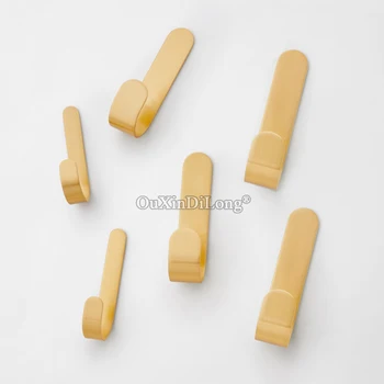 

Top Quality 10PCS Solid Brass Robe Hooks Coat Handbag Hanger Wall Organizer Hangers Clothes Hat Scarf Hanger Hook No Drilling