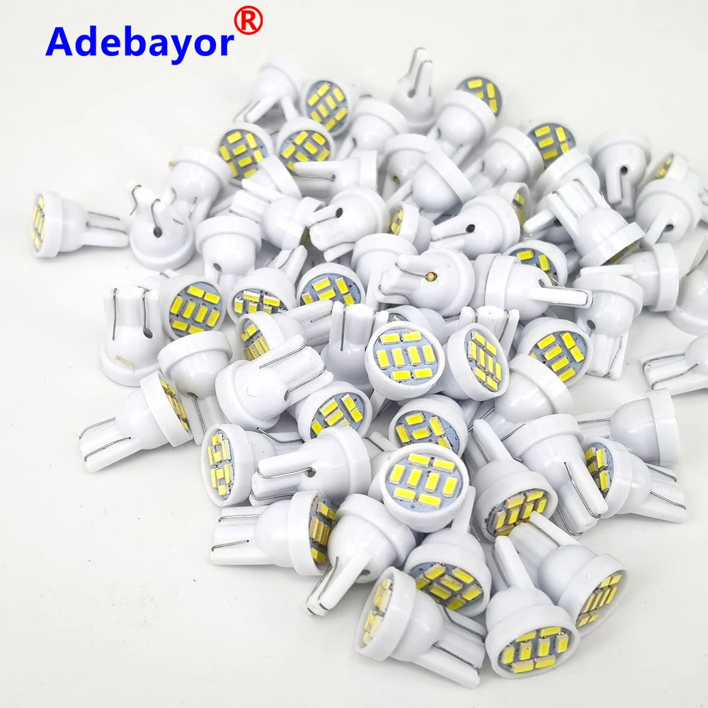 50pcs 5500k ȭƮ T10 8 smd 3014 LED 8smd ڵ  194 168 192 W5W  ڵ   , ȣ  12V