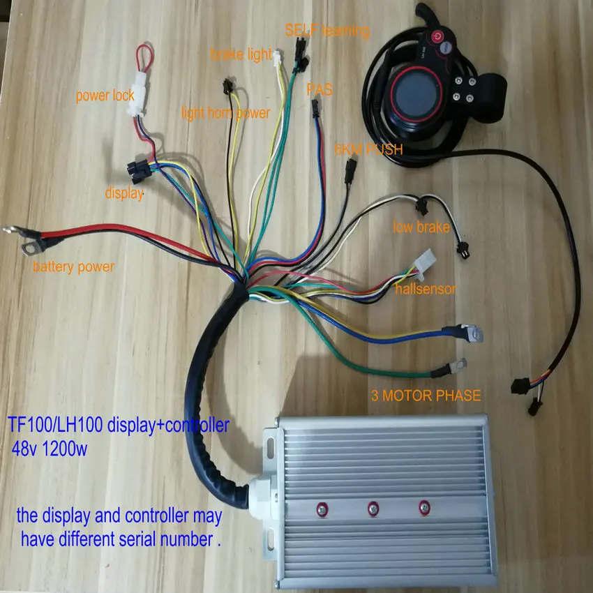 24v36v48v60v 1500 Вт 3000 BLDC контроллер и ЖК дисплей с дроссельной заслонки переключения