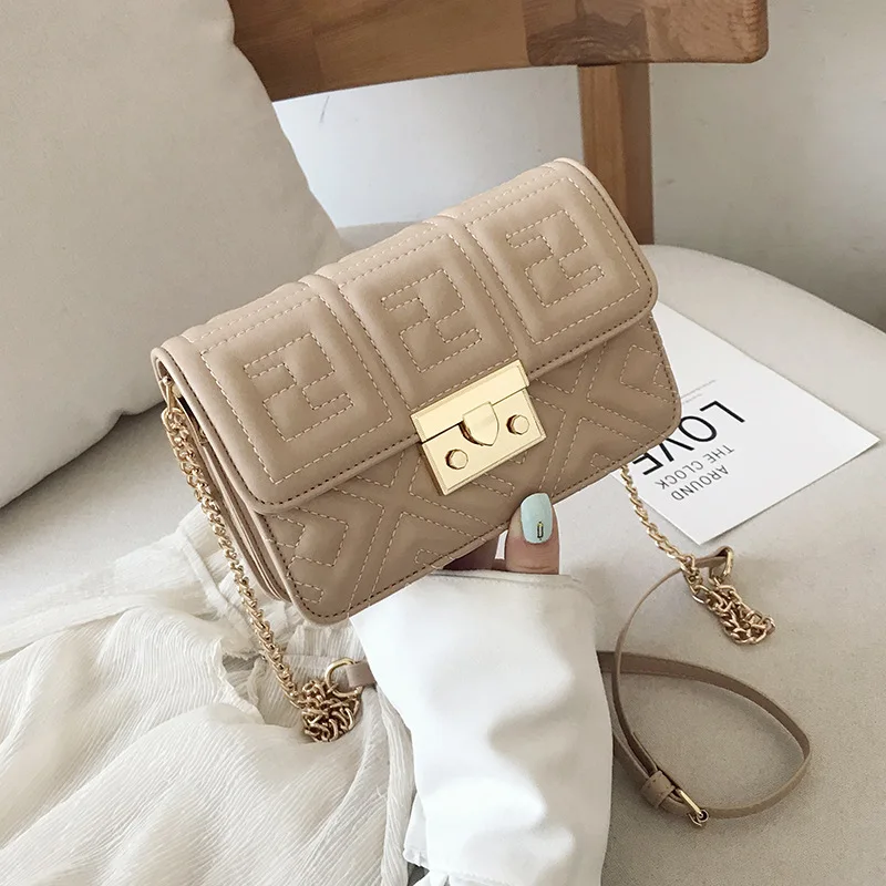

High-quality female bag 2020 new one-shoulder messenger bag brand designer portable fashion chain small square bag