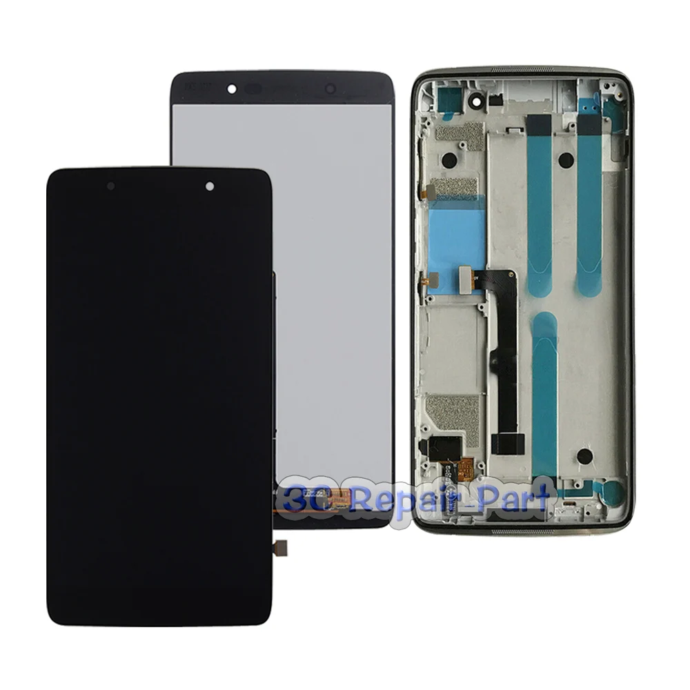 

5.2 Inches New Replacement Touch Screen Sensor LCD Display Monitor Frame For Alcatel Idol 6055 6055B 6055H 6055I 6055K 6055Y
