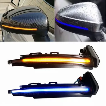 

Dynamic Yellow Blue Blinker LED Turn Signal Lights Sequential Rear View mirror Side Mirror indicator For Audi A1 8X 2011-2018