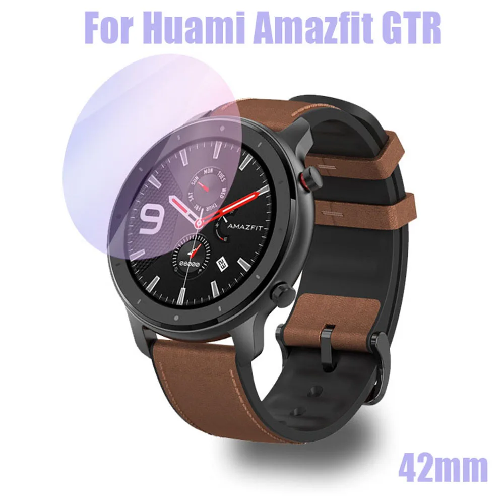 Защитная закаленная пленка для AMAZFIT GTR Smart Watch 42/47 мм полного Экран 2.5D с уровнем твердости 9H гидрогель пленка из закаленного стекла протектор из закаленного Стекло