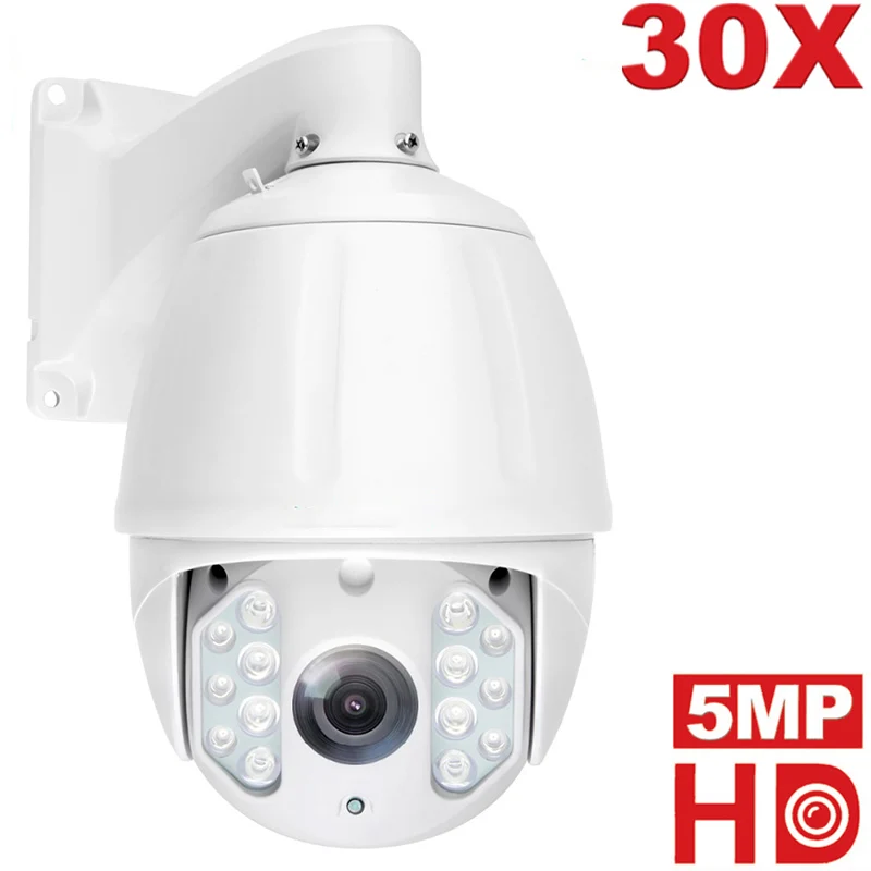 

IP Camera 2MP 5MP Super HD 2592x1944 30X Zoom PTZ Speed Dome Camera Outdoor Onvif Motion Detection Home Security 5MP CCTV Camera