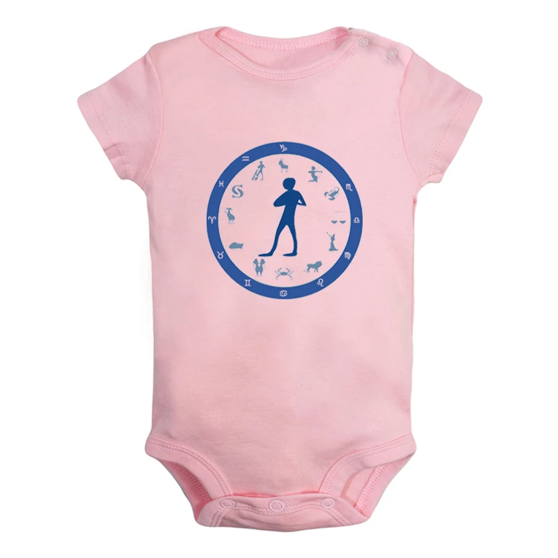 Комплект одежды для новорожденных мальчиков и девочек с изображением созвездия рака Aries Aquarius