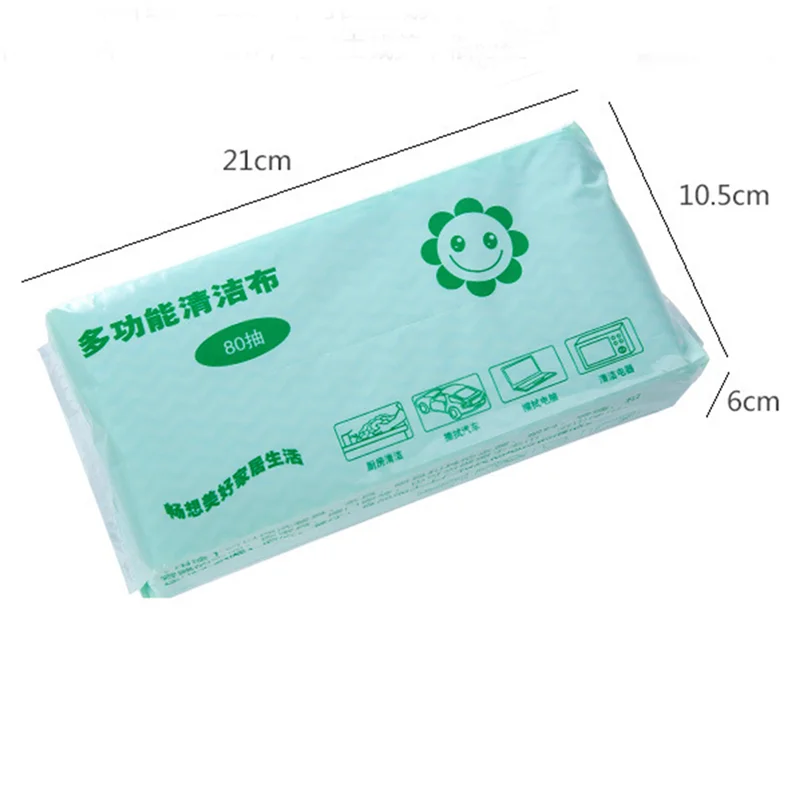 70 Pcs/Pack Environmental Wash Cloth Disposable Washing Dish Towel Kitchen Non-stick Oil Cleaning Wiping Rags Tableware Tools