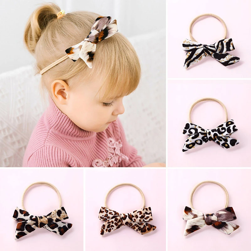 leopard baby headband