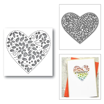

New Stitched Filigree Loving Heart 2020 Metal Cutting Dies for DIY Scrapbooking Decor and Card Making Embossing Craft No Stamps