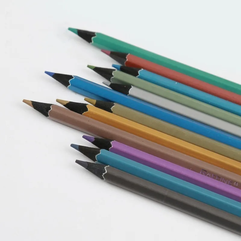 MARCO 6/12 Цветов древесины Цветные карандаши Профессиональный картины маслом Цвет деревянный карандаш для школьных рисунков, принадлежности для художественных эскизов