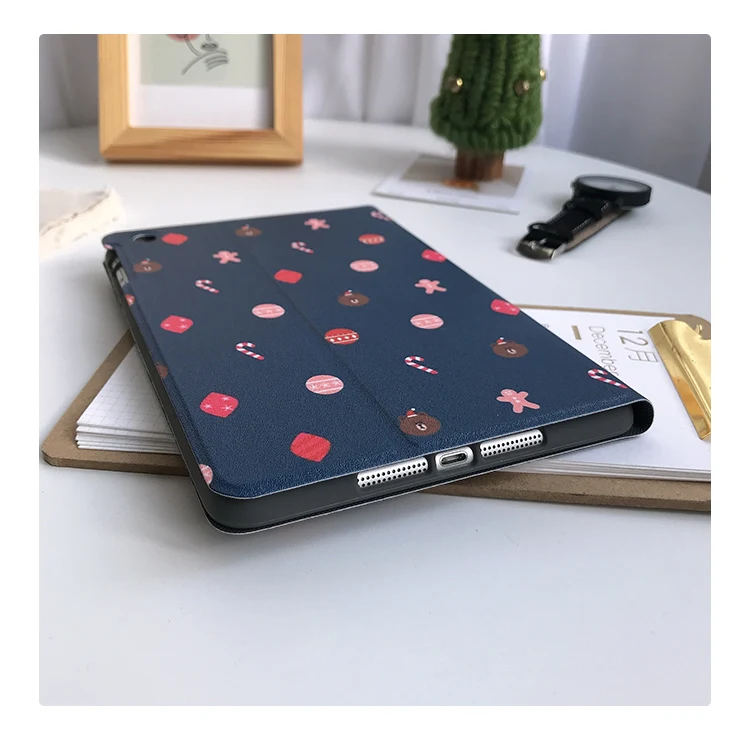 Автоматический будильник смарт-чехол с подставкой для Планшеты ipad Mini1 на возраст 2, 3, 4, 5, ipad air 2 3 pro 10,5 Мультфильм защитный чехол для ipad 2, 3, 4 18 9,7