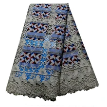 Высококачественная кружевная ткань восковой шнур кружевная ткань Африканская кружевная ткань восковой шнур кружева для женщин Свадебное платье 82918