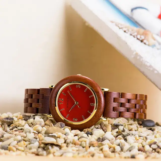zegarek damski BOBO BIRD Light Wood Watches Women reloj de mujer Wrist Watch Clock Anniversary Gift for Her Dropshipping 4