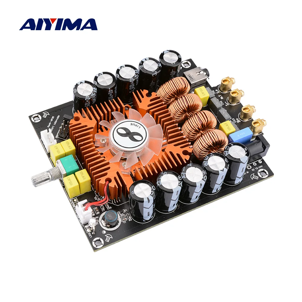 AIYIMA TDA7498E усилитель мощности дома аудио Плата 160Wx2 HIFI усилитель стерео цифровой звуковой динамик усилитель домашний кинотеатр Поддержка BTL