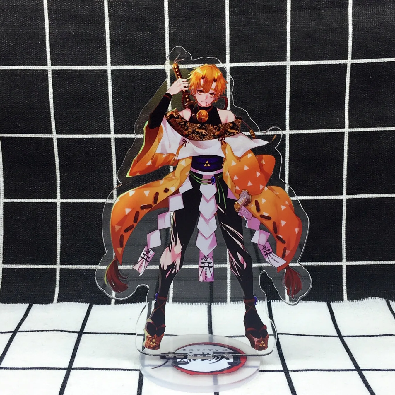 2-7 Аниме демон убийца Kimetsu no Yaiba брелок Kochou Shinobu Kanroji Mitsuri Shinazugawa Sanemi Uzui Tengen акриловый брелок - Цвет: 2-7