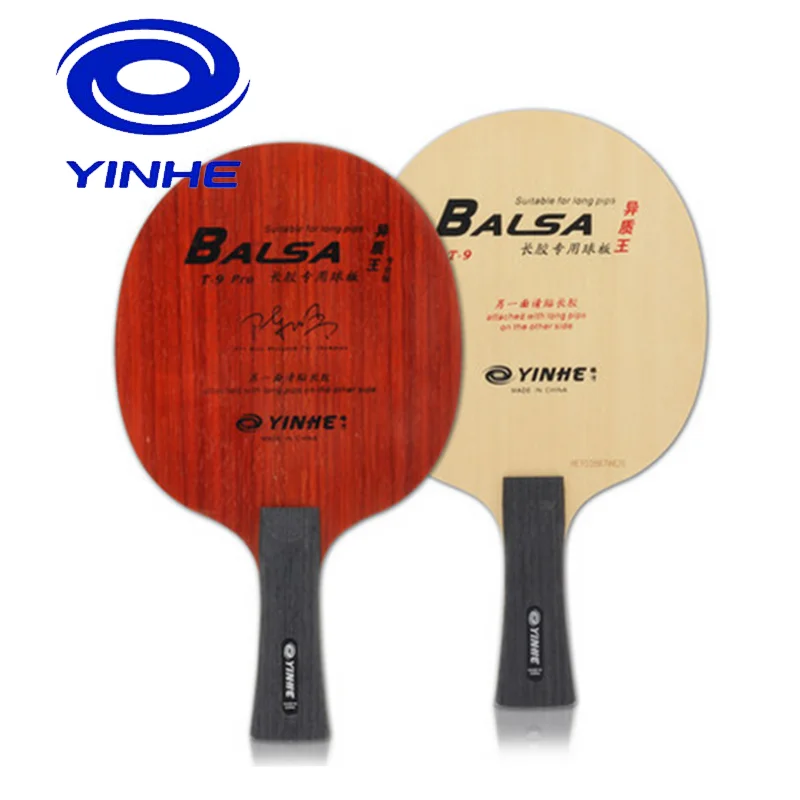 

Yinhe T9 PRO Variant King Balsa Carbon With Long Pips-out Rubber for chopping table tennis pingpong blade