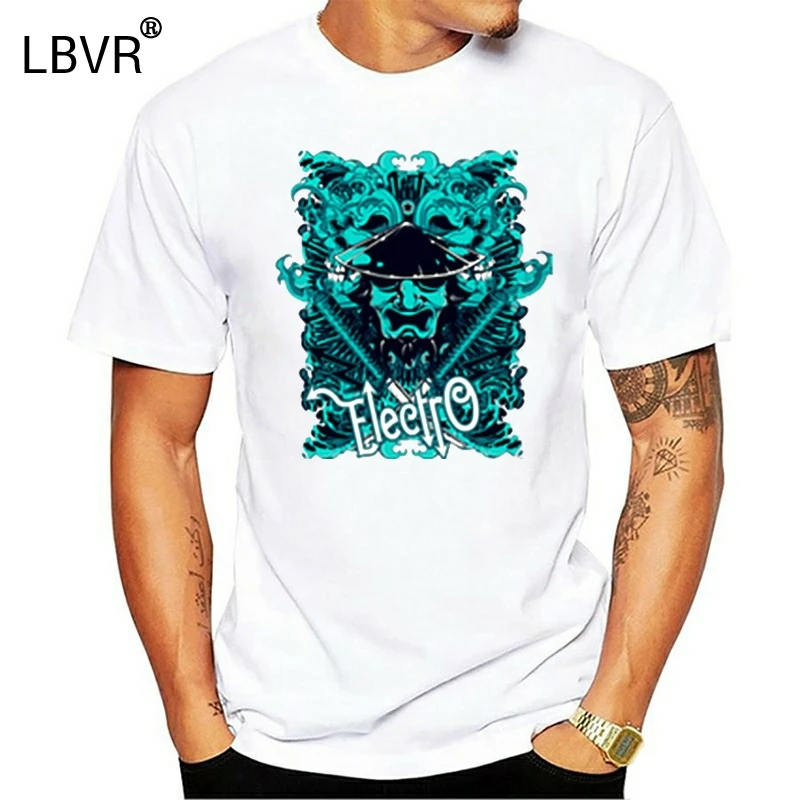 Electro T-Shirt Hq Print Psychedelic Psy Rave Japan Tattoo Yakuza Bright Oversized Tee Shirt | Мужская одежда