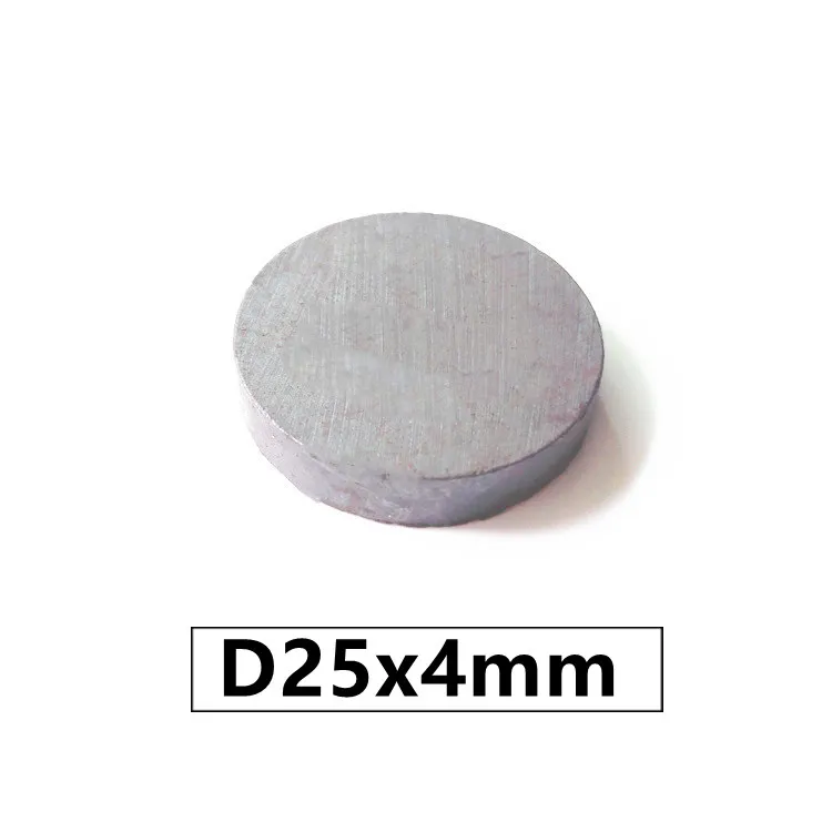 

50pcs/lot Y30 disk Ferrite Magnet 25*4 mm Permanent magnet 25mm x 4mm Black Round Speaker magnet 25x4 mm