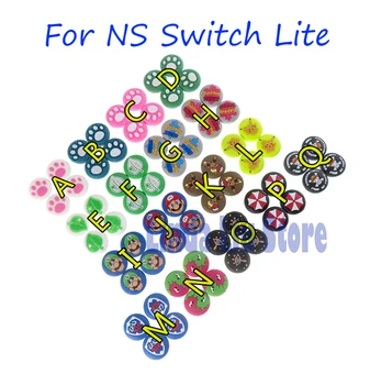 

4pcs=1set For Nintend Switch Lite NS Thumb Stick Grip Joystick Caps Patterns Protective Cover Joy-Con Gamepad Controller