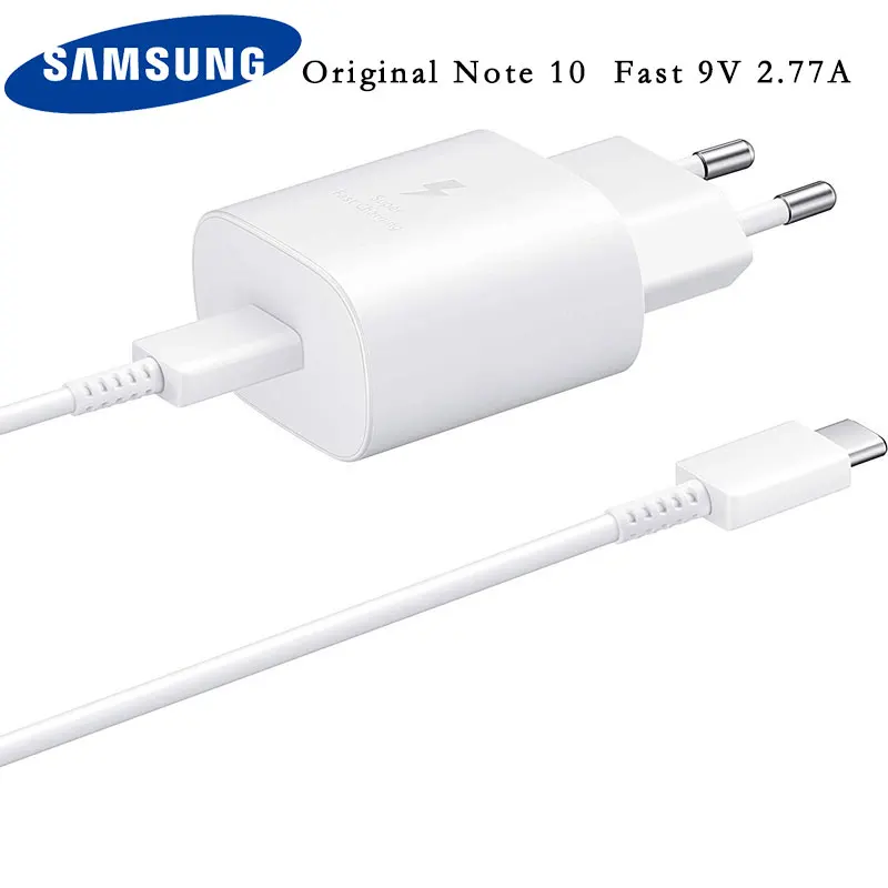 Samsung Note 10 мобильное супер быстрое зарядное устройство 25 Вт Usb PD дорожное настенное