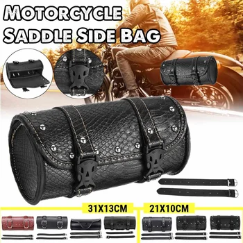 

Universal Black Motorcycle Tool Bag Front Fork Handlebar Saddlebag Roll Barrel Racing Tail Barrel Storage For Honda/Yamaha/Suzuk