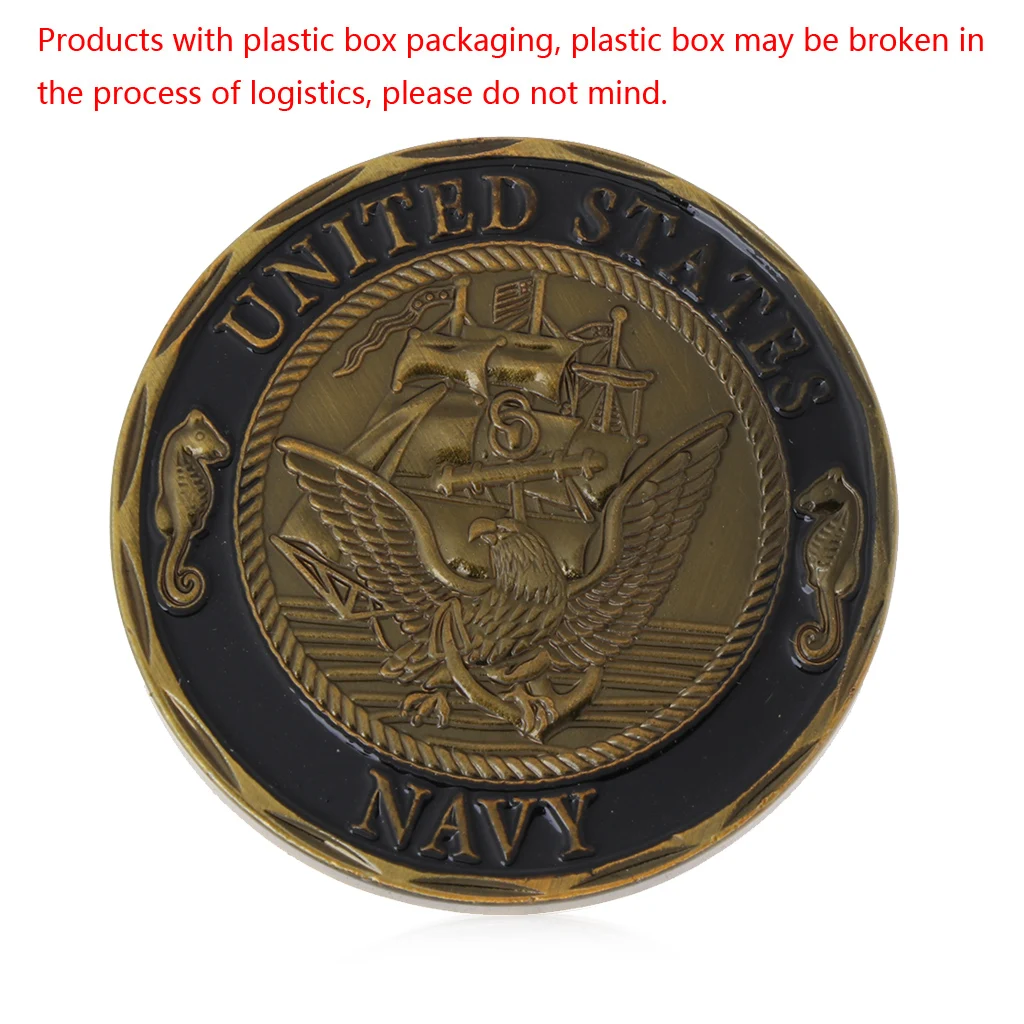 

Gold Plated U.S. Navy Shellback Crossing the Line Sailor Commemorative Coin Gift