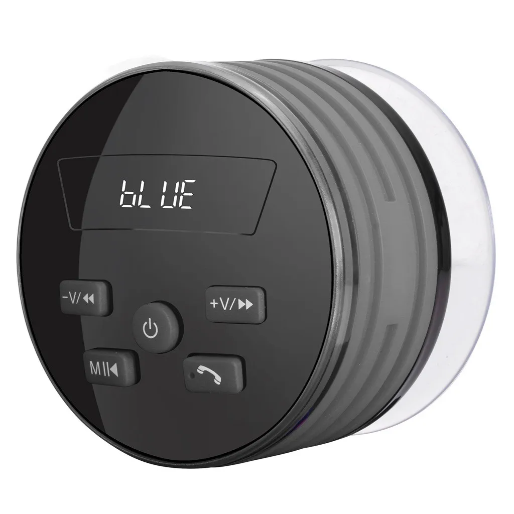 CARPRIE присоска дизайн портативный Bluetooth динамик ванная комната водонепроницаемый открытый динамик Красочный светодиодный Bluetooth динамик s Портативный - Цвет: GY