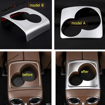 

Yimaautotrims Interior For Mercedes Benz E-Class E CLASS W213 2016 - 2020 Armrest Box Water Cup Holder Panel Sequins Cover Trim