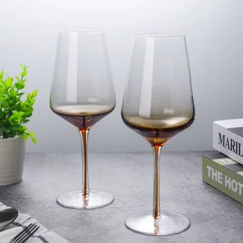 

Set of 2-high quality transparent wine glass party club goblet beer glass drinkware cup GLA-1521