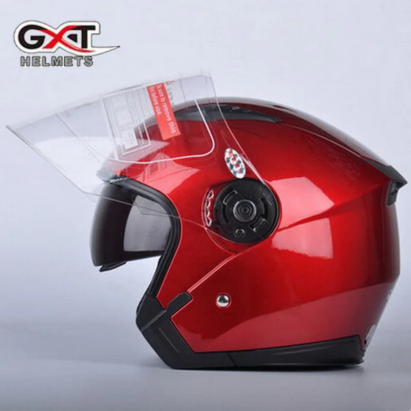 GXT G512 двойной козырек грязи байкерские шлемы для женщин, Электрический мото rcycle мото велосипед Скутер защитный шлем головной убор красный розовый - Цвет: red