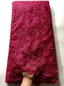 

Hot Sale Nigerian Laces Fabrics 2020 High Quality Tulle African Laces Fabric Wedding African French Net Lace NLM019