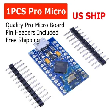 

Pro Micro ATmega32U4 5V 16MHz Replace ATmega328 For Arduino Pro Mini With 2 Row Pin Header For Leonardo Mini Usb Interface