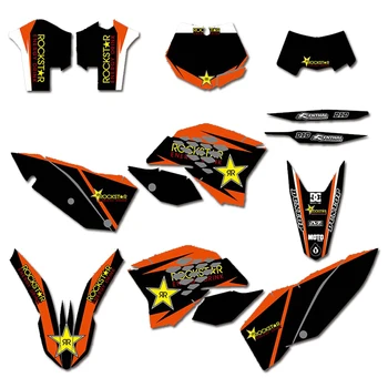 

2008-2010 SX SXF EXC EXCF XCF Team Background Decal And Sticker Kit Fuel Tank Fender Fairing Deco 2008 2009 2010